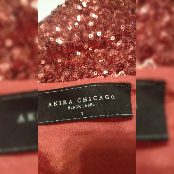 Red Akira Chicago Black Label sequin dress - Picture 3 of 3